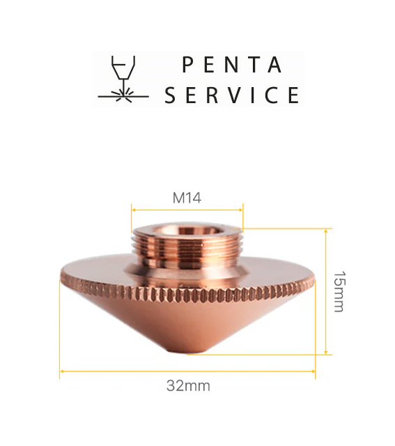 Сопло ∅32 h15 M14 конусное одинарное 1,0 мм